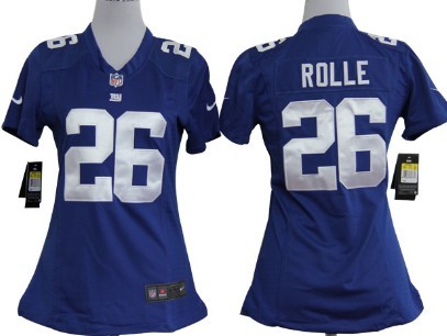 Womens Team Nike Nike Nike Jerseyss New York Giants 26 Antrel Rolle Blue Game